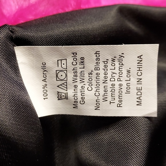 NWT Lanshifie Vibrant Pink Faux Fur Coat - Picture 7 of 7